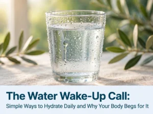 The Water Wake-Up Call: Simple Ways to Hydrate Daily and Why Your Body Begs for It