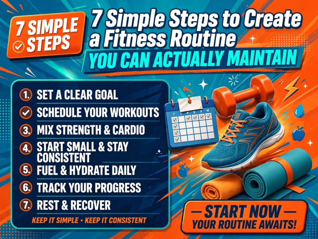 7 Simple Steps to Create a Fitness Routine You Can Actually Maintain